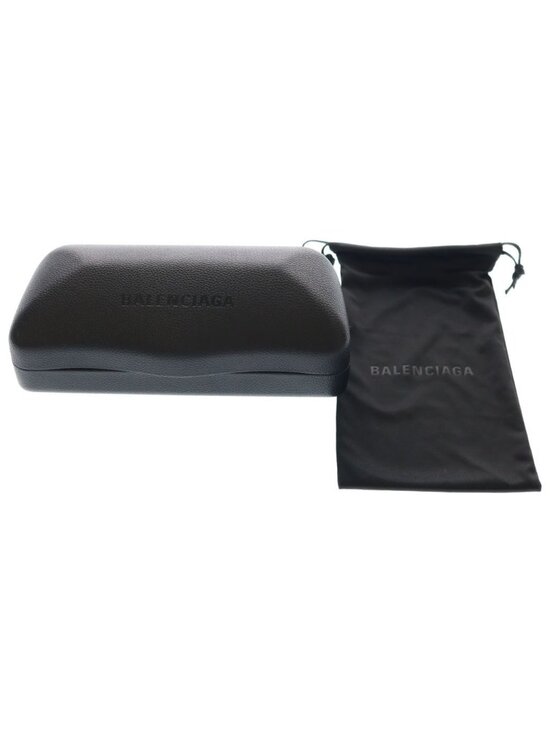 Balenciaga Asian Fit 001 Oval Sunglasses 56 Black Eyewear main image 4